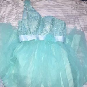 Mint quince/ bridesmaid dress